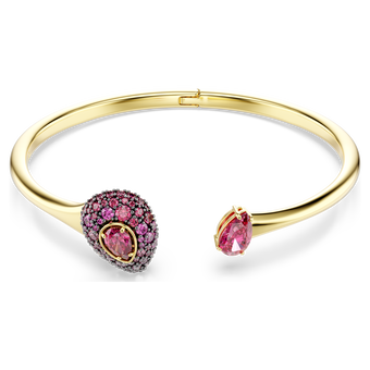 swarovski sublima bangle  pear cut  red  18k gold finish