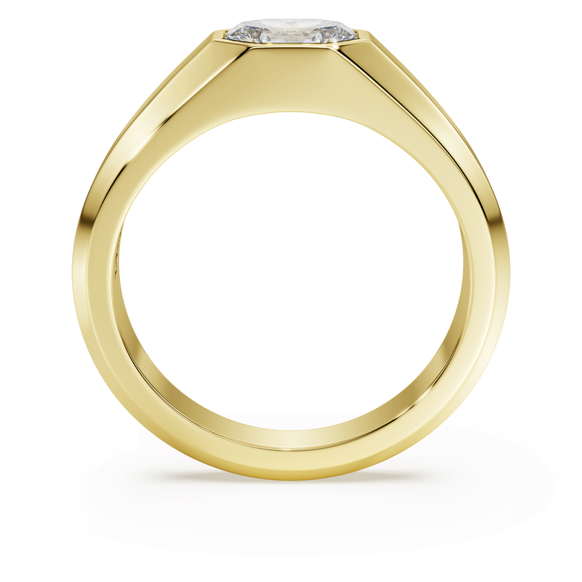 swarovski octagon band ring  lab grown diamonds 1 0 ct tw  octagon shape  18k yellow gold