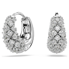 swarovski sublima earrings  white  rhodium plated