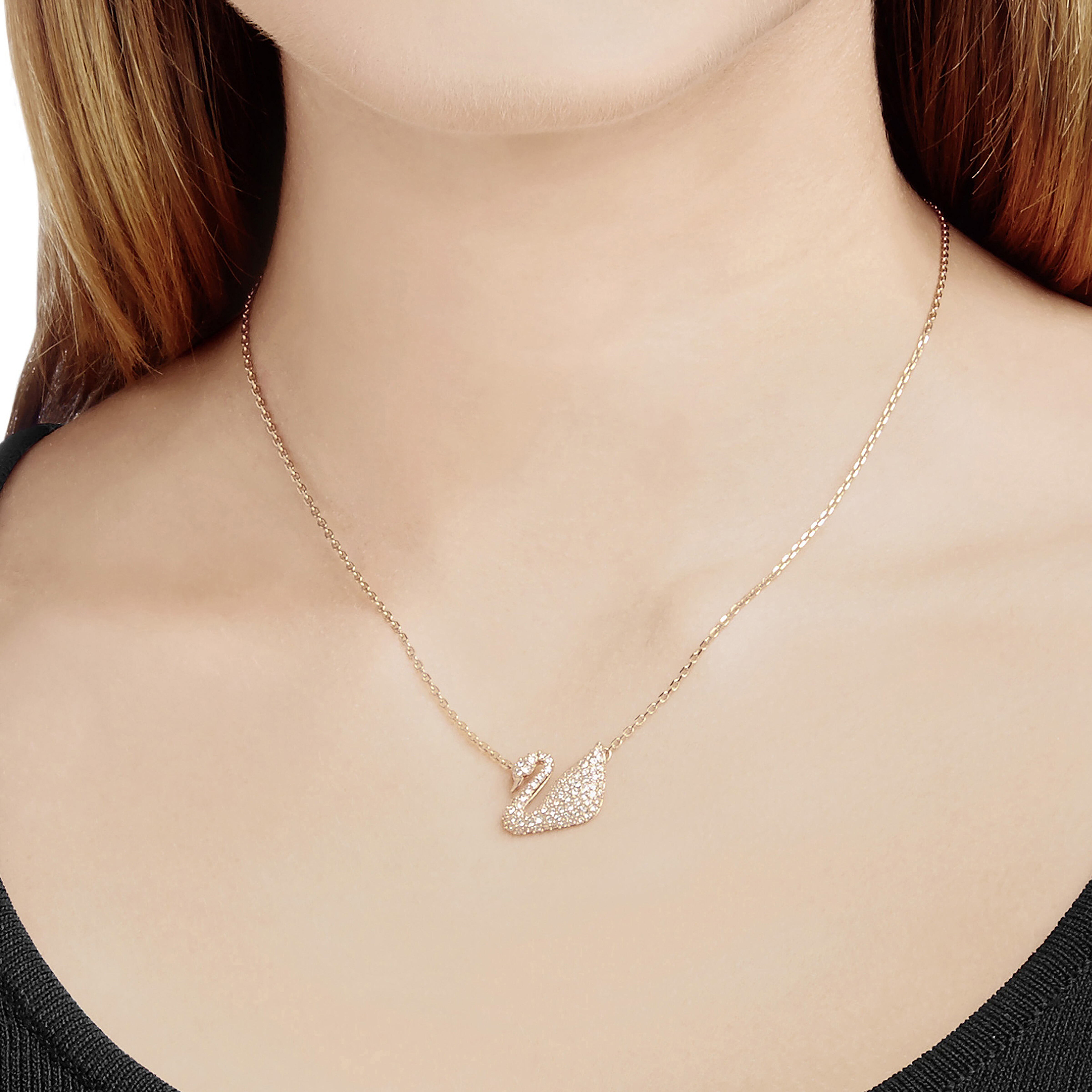 Gold chain swarovski top