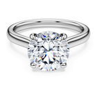 swarovski eternity solitaire ring  laboratory grown diamonds 3 ct tw  round cut  18k white gold