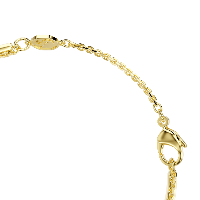 swarovski mesmera bracelet  mixed cuts  white  18k gold finish