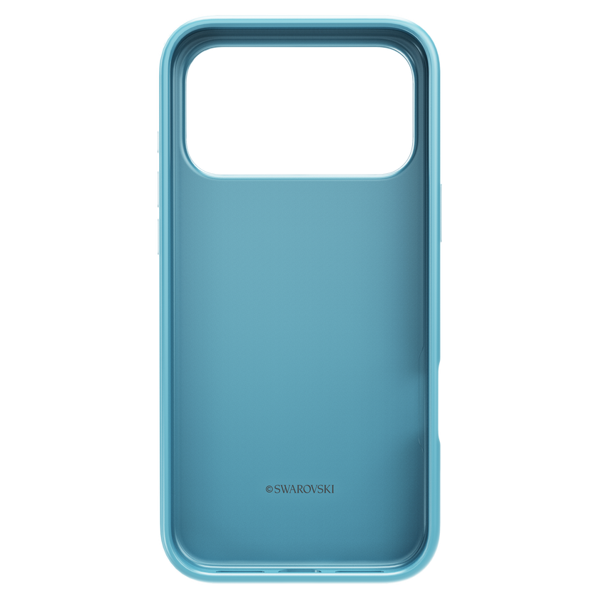 swarovski high smartphone case  crystal effect  iphone  17 pro max  blue