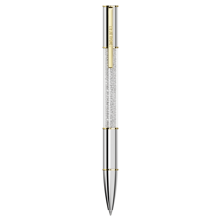 swarovski crystalline ballpoint pen  silver tone  mixed metal finish
