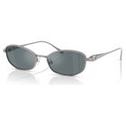 swarovski sunglasses  pillow shape  sk7042  silver tone