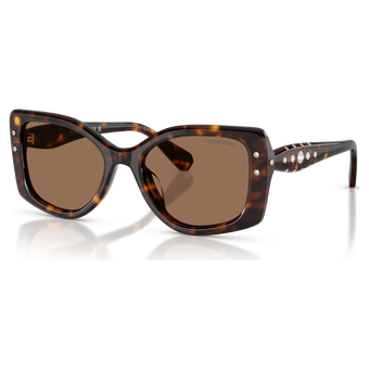 swarovski sunglasses  pillow shape  sk6058u  brown