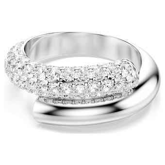 swarovski dextera ring  white  rhodium plated