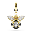 swarovski idyllia charm  mixed cuts  bee  multicolored  gold tone plated