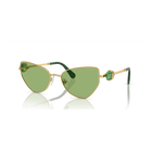 swarovski sunglasses  cat eye shape  sk7003el  green