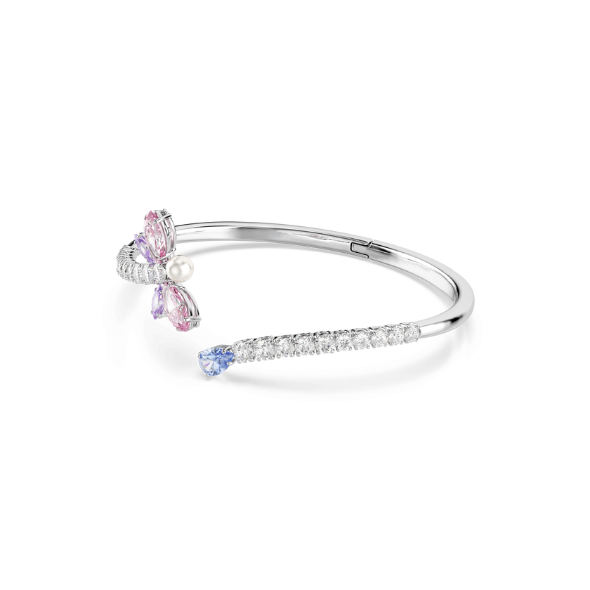ariana grande x swarovski bangle  mixed cuts  dragonfly  multicolored  rhodium plated