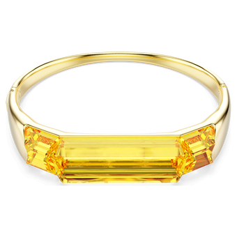 swarovski lucent bangle  yellow  gold tone plated