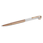 swarovski crystalline ballpoint pen  swan  rose gold tone plated