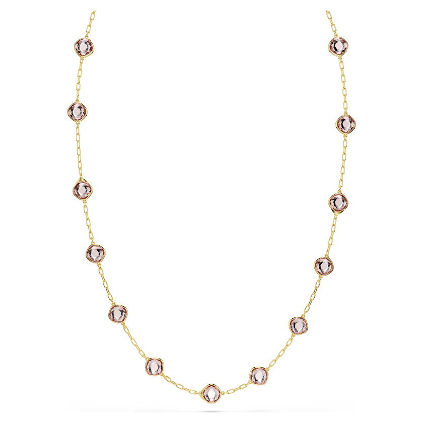 swarovski chroma strandage  octagon cut  green  gold tone plated