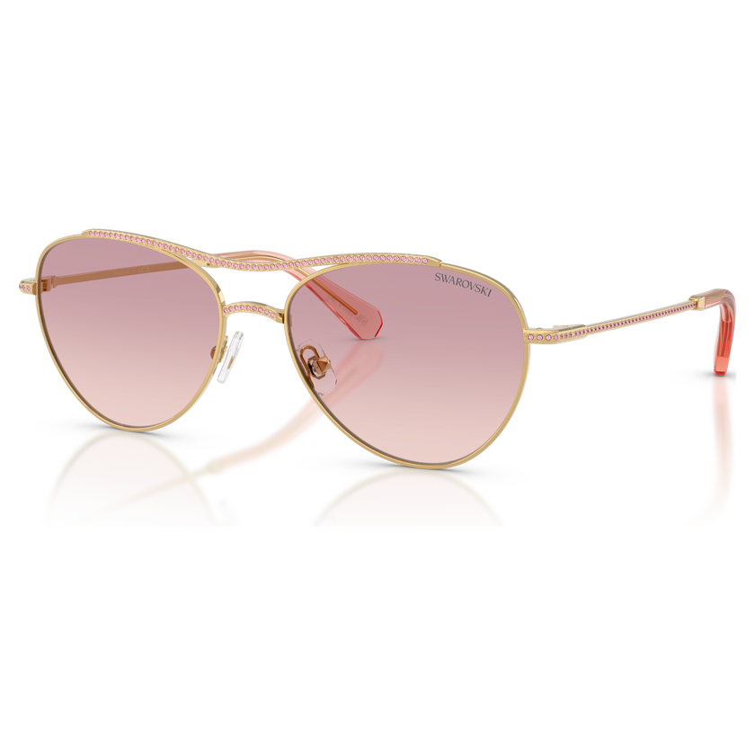 swarovski sunglasses  pilot shape  sk7047  pink
