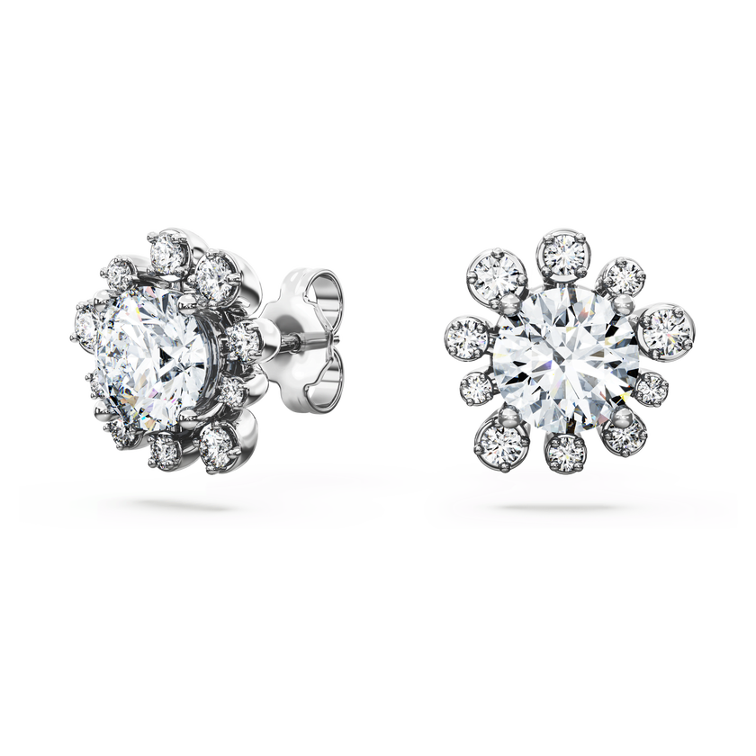 swarovski galaxy stud earrings  laboratory grown diamonds 2 3 ct tw  18k white gold
