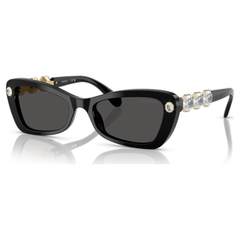 swarovski sunglasses  butterfly shape  sk6033  black