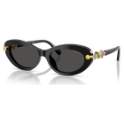 swarovski sunglasses  pillow shape  black