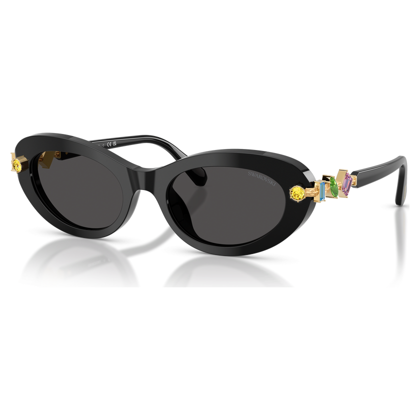 swarovski sunglasses  pillow shape  black