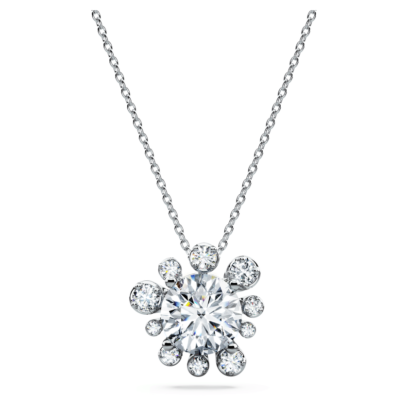 swarovski galaxy pendant  laboratory grown diamonds 2 ct tw  18k white gold