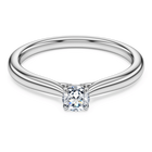 swarovski eternity solitaire ring  laboratory grown diamonds 0 25 ct tw  sterling silver