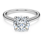 swarovski eternity solitaire ring  laboratory grown diamonds 2 ct tw  round cut  18k white gold