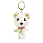 swarovski teddy bag charm  bear  multicolored  gold tone plated
