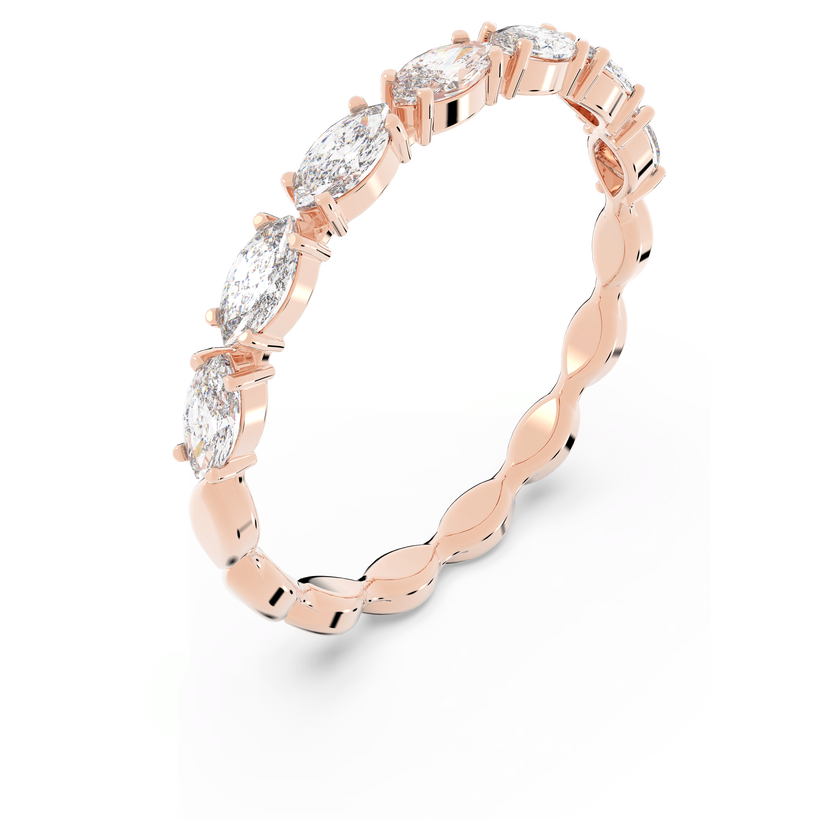 swarovski matrix vittore ring  marquise cut  white  18k rose gold finish