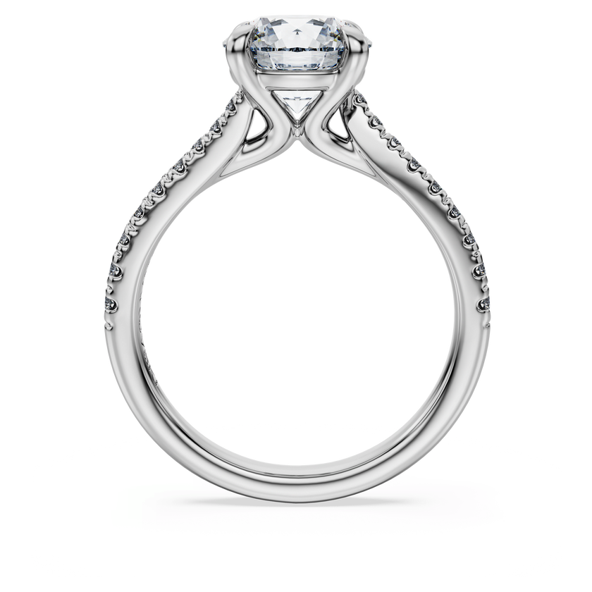 swarovski eternity solitaire ring  laboratory grown diamonds 2 25 ct tw  round cut  18k white gold