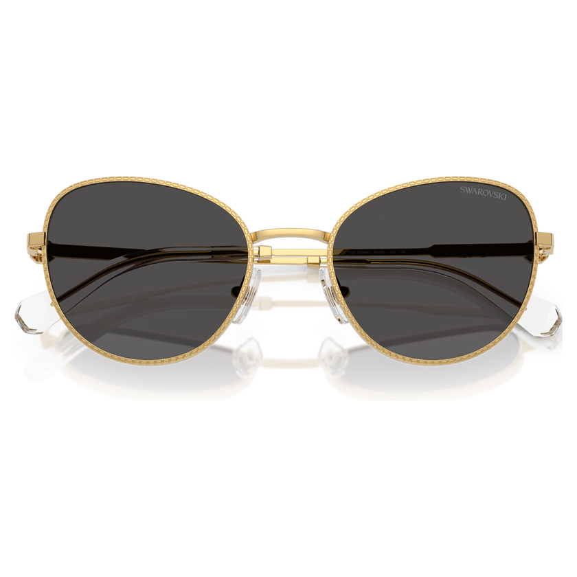 swarovski sunglasses  cat eye shape  gray