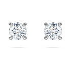 swarovski eternity stud earrings  lab grown diamonds 0 52 ct tw  round shape  sterling silver