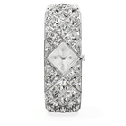 swarovski curiosa bangle watch  crystal bracelet  silver tone  stainless steel