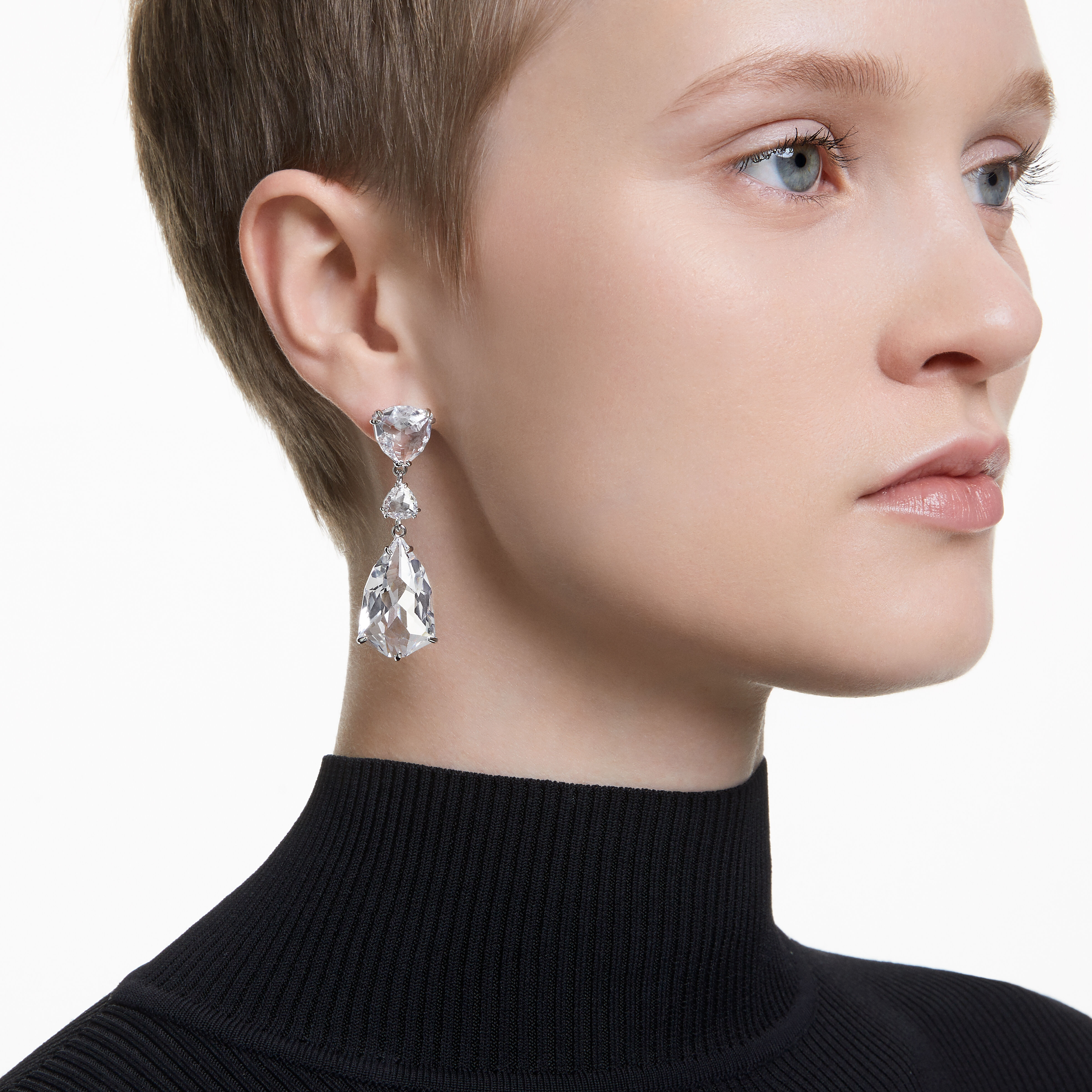 Swarovski rhodium new arrivals plated earrings