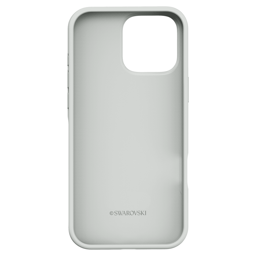 swarovski high smartphone case  iphone  16 pro max  silver tone