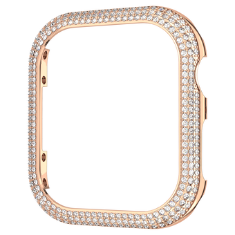 swarovski sparkling case  for apple watch  series 7  41 mm  rose gold tone