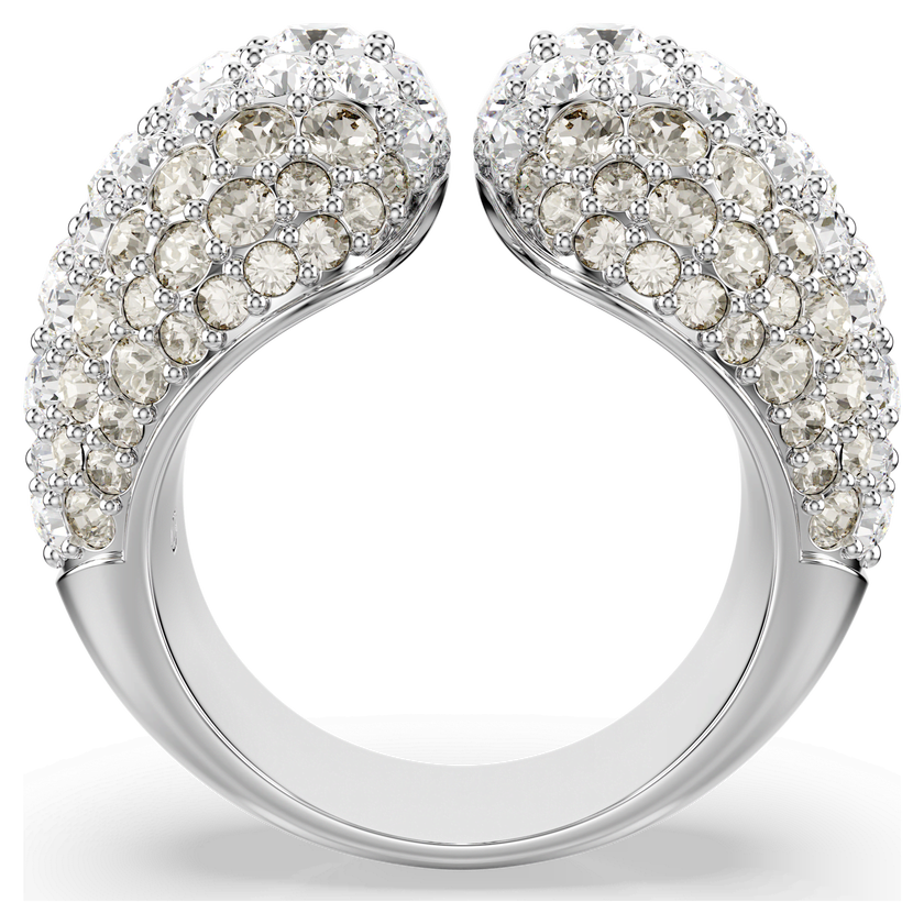 swarovski sublima cocktail ring  round cut  white  rhodium plated