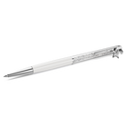 swarovski crystalline ballpoint pen  white  white lacquered  chrome plated