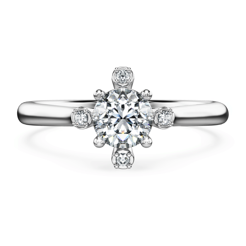 swarovski galaxy ring  laboratory grown diamonds 0 5 ct tw  18k white gold