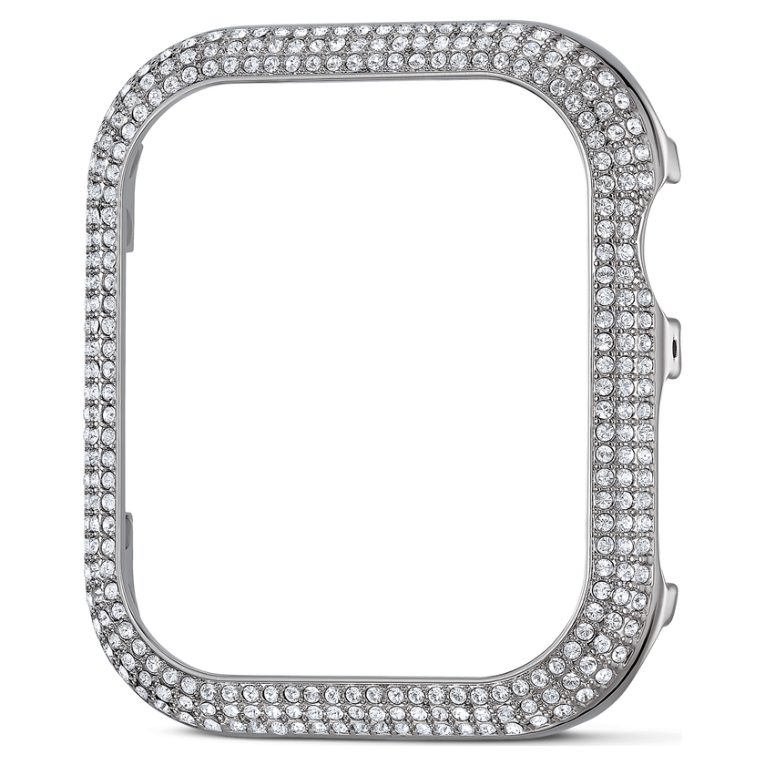 swarovski sparkling case  for apple watch  series 4   5  40 mm  silver tone
