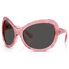 swarovski sunglasses  oversized  cat eye shape  sk6052  pink
