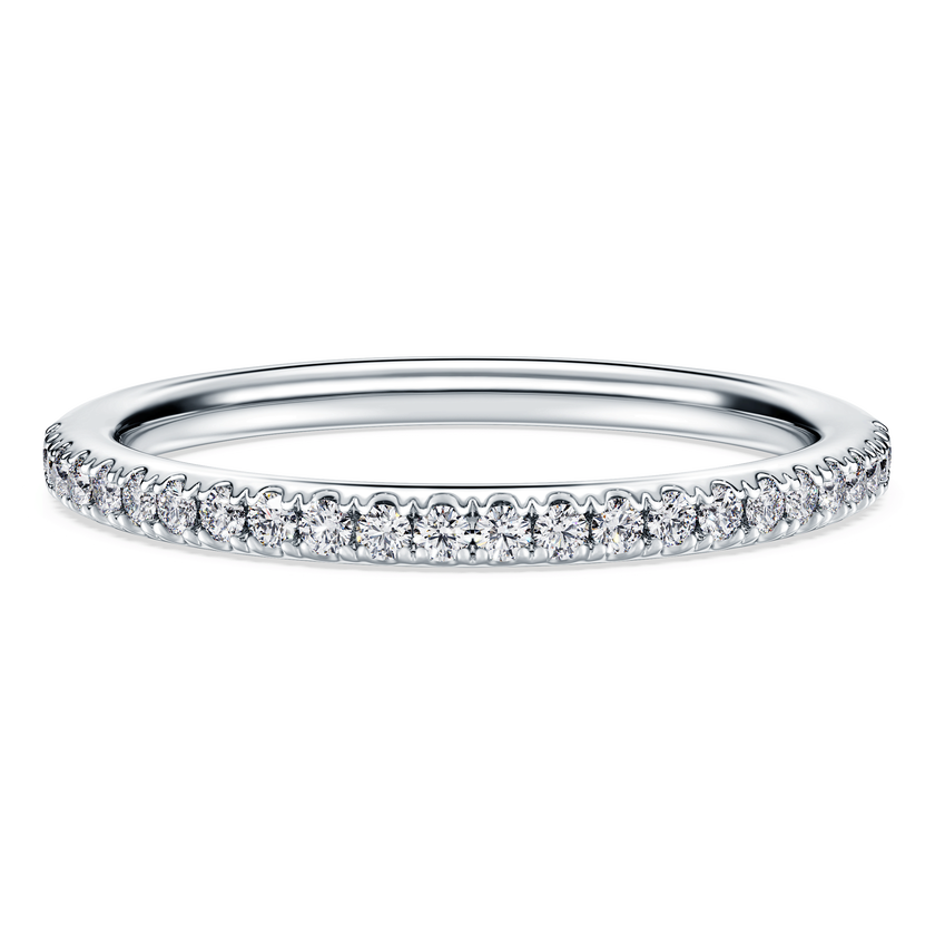 swarovski eternity band ring  laboratory grown diamonds 0 2 ct tw  18k white gold