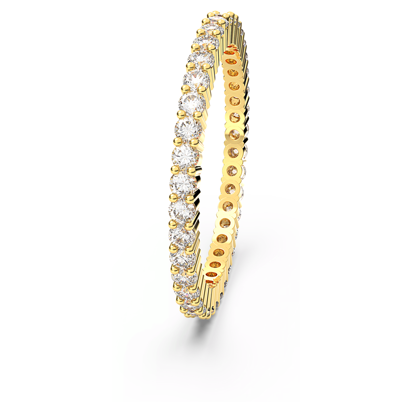swarovski matrix vittore ring  round cut  white  gold tone finish