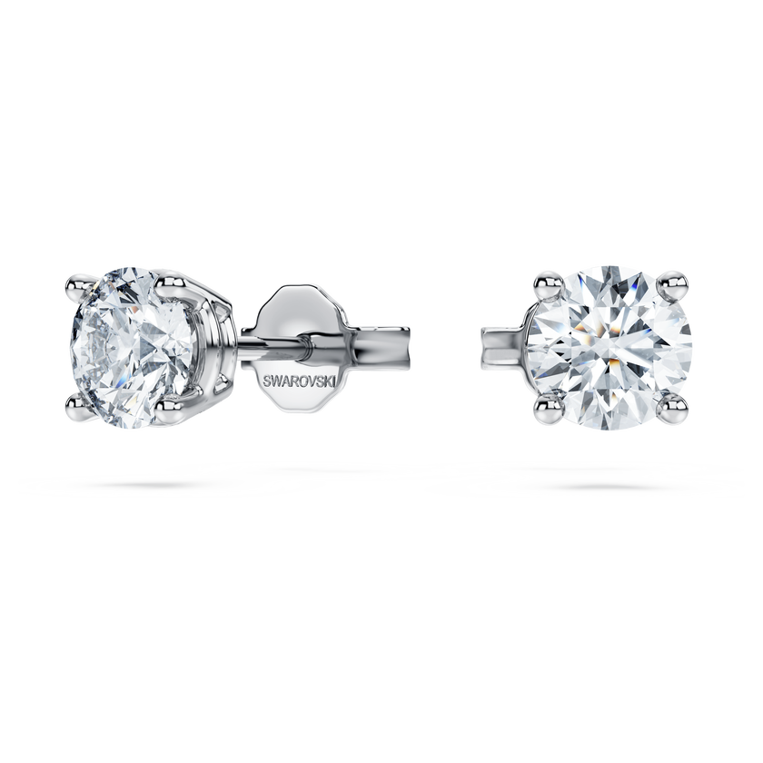 swarovski eternity stud earrings  laboratory grown diamonds 1 ct tw  18k white gold