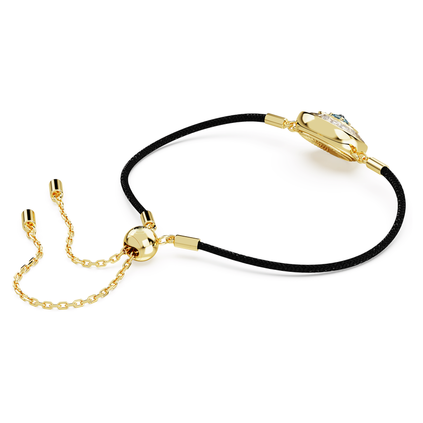 swarovski symbolica bracelet  evil eye  multicolored  gold tone plated